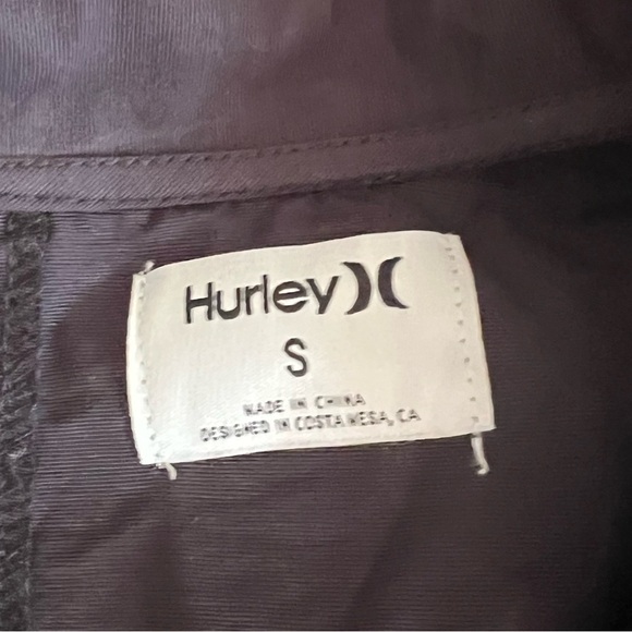 HURLEY Coastal Solid Short Sleeve Romper Oil Gray Black Pull On Size Small - Picture 11 of 16